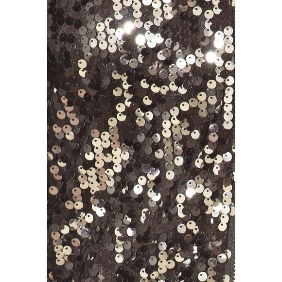 Brand New Women Black White Stripe Polyester Anna-Kaci Sequin Long Sleeve - Picture 5 of 6